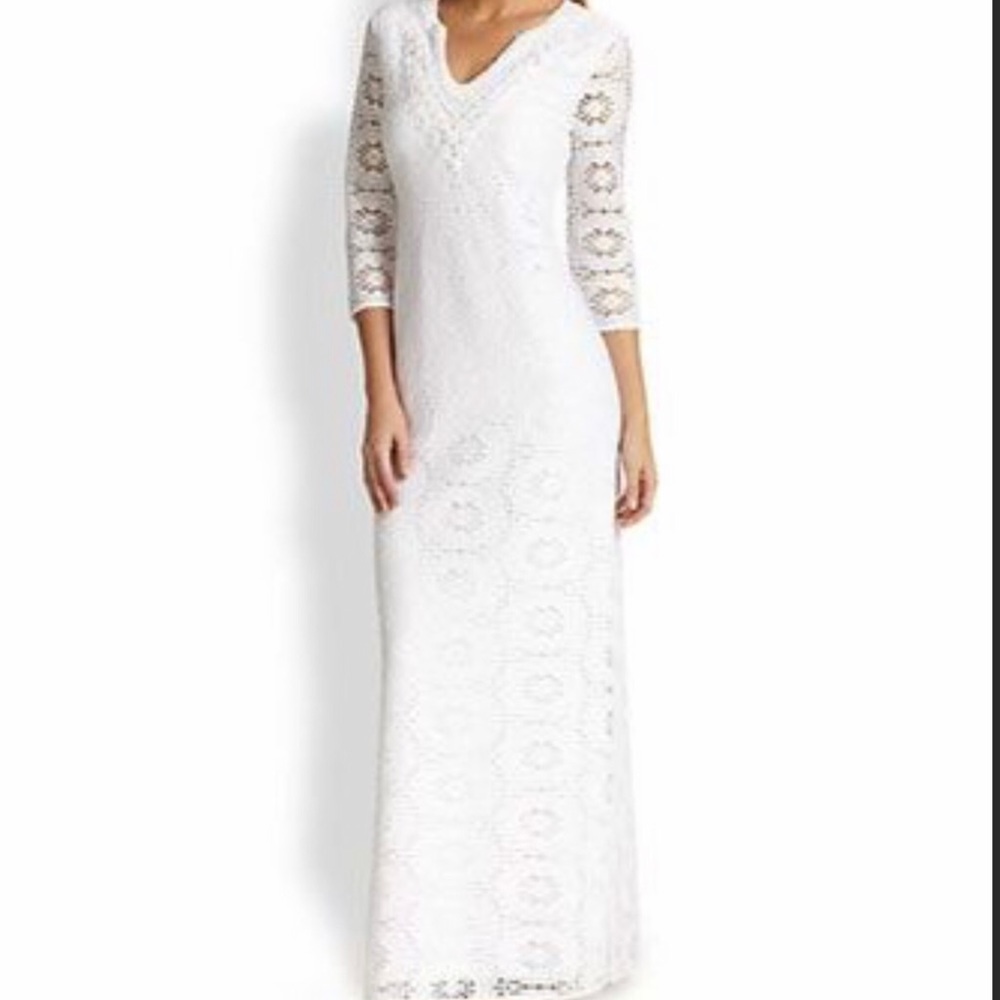 EUC  like new! Lilly Pulitzer white lace maxi